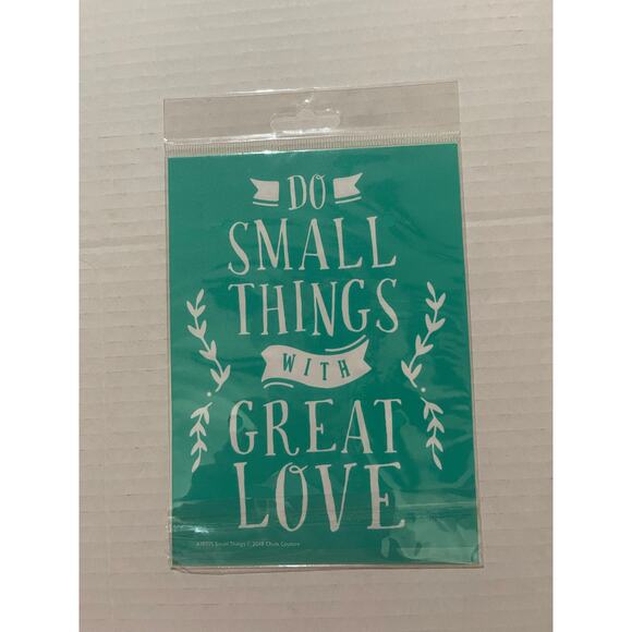 Chalk Couture 5X7 New  Reusable Transfer "Do Small Things With Great‎ Love - Picture 5 of 6